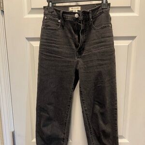 Madewell Perfect Vintage STRAIGHT Jean | Size 4, in Black